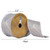 Q202437 Vickerman - 2.5 in x 10 yd Gray and Beige Chevron Sheen Wired Decorative Ribbon
