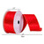 Q214687 Vickerman - 2.5 in x 10 yd Red and Gold Wired Decorative Ribbon