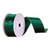 Q214689 Vickerman - 2.5 in x 10 yd Green and Gold Wired Decorative Ribbon