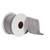 QR223022 Vickerman - 2.5 in x 5 yd Gray Glitter Wired Decorative Ribbon