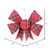 MC211903 Vickerman - 7 in Red Plaid Bow Christmas Ornament - 6 Pack