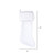 Vickerman 8" x 19" Plush White Velvet Christmas Stocking