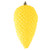 Vickerman 7" Yellow Matte Glitter Pinecone Christmas Ornament 4 per set