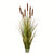 Vickerman 60" Artificial Potted Green Grass with Cattails