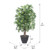 Vickerman 4' Artificial Japanese Maple Bush Gray Square Plastic Container
