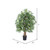 Vickerman 4' Artificial Japanese Maple Extra Full Bush Black Plastic Pot