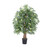 Vickerman 4' Artificial Japanese Maple Extra Full Bush Black Plastic Pot