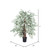 Vickerman 4' Artificial Silver Maple Extra Full Bush Black Plastic Pot