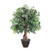 Vickerman 4' Artificial Ficus Extra Full Bush Brown Plastic Container