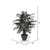 Vickerman 4' Artificial Capensia Extra Full Bush Gray Round Plastic Container