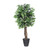 Vickerman 6' Artificial Ficus Executive Tree Gray Round Plastic Container