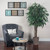 Vickerman 6' Artificial Mango Executive Tree Brown Round Plastic Container