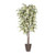 Vickerman 6' Artificial Frosted Maple Deluxe Tree Brown Round Plastic Container