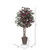 Vickerman 6' Artificial Capensia Executive Tree Brown Round Plastic Container