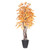 Vickerman 6' Artificial Golden Aspen Executive Tree Gray Round Plastic Container