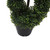 Vickerman 4' Artificial Green Boxwood Double Spiral Topiary Black Plastic Pot