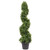 Vickerman 3' Artificial Potted Green Boxwood Spiral Tree