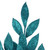 Vickerman 22" Teal Glitter BayLeaf Artificial Spray 12 per Bag