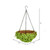 Vickerman 12" Artificial Green Mini Leaves Hanging Basket