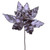 Vickerman 24" Lavender Velvet Sequin Trim Poinsettia 3 per bag