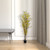 Vickerman 4' Artificial Yellow Blossom Tree in Black Planters Pot