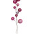 Vickerman 10' Pink Assorted Finish Branch Ball Christmas Ornament Garland