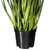Vickerman 24" PVC Artificial Potted Green Sheep's Grass and Plastic Grass
