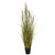 Vickerman 48" PVC Artificial Potted Green and Brown Grass and Plastic Grass