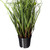 Vickerman 24" Artificial Potted Green Grass and Eucalyptus