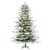 Vickerman 10' x 74" Flocked Kamas Fraser Tree Warm White Low Voltage 3MM LED Lights