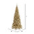 Vickerman 9' Champagne Tinsel Fir Slim Artificial Christmas Tree Unlit