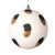MT221111 Vickerman - 6 in White Matte Ball with Brush Strokes Christmas Ornament - 2 Pack