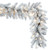 Vickerman 9' x 14" Frosted Silver Artificial Christmas Garland Warm White Dura-lit LED Lights