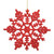 Vickerman M101403 - Red Snowflake Ornament