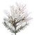 Vickerman 6' x 30" Flocked Atka Pencil Artificial Christmas tree Warm White LED Lights
