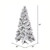 Vickerman 4.5' x 30" Flocked Atka Slim Artificial Christmas Tree Unlit