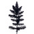 Vickerman 6.5' x 47" Flocked Black Fir Artificial Unlit Christmas Tree