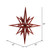 Vickerman M148403 - 24" Red Iridescent Star Christmas Ornament