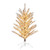 Vickerman 4' x 35" Vintage Aluminum Artificial Tree Warm White Low Voltage LED 3mm Lights