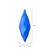 Vickerman M183102M - Blue Finial Ornament