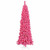 Vickerman 7.5' Flocked Pink Pencil Fir Artificial Christmas Tree Pink Dura-lit LED Lights