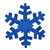 Vickerman 18" Blue Glitter Snowflake Christmas Ornament
