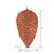  Vickerman 7" Coral Matte Glitter Pinecone Christmas Ornament 4 per set 