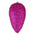 Vickerman 7" Fuchsia Matte Glitter Pinecone Christmas Ornament 4 per set