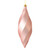  Vickerman 8" Rose Gold Matte Swirl Finial Christmas Ornament Pack of 6 