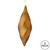 Vickerman 8" Mocha Matte Swirl Finial Christmas Ornament Pack of 6