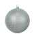 Vickerman 15.75" Silver Glitter Ball Christmas Ornament