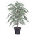 Vickerman 4' Artificial Variegated Smilax Bush Rattan Basket