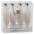 Vickerman 5.5" White 4-Finish Drop Christmas Ornament Assorted 4 Finish 8 per Pack