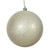 Vickerman 8" Champagne Glitter Ball Christmas Ornament